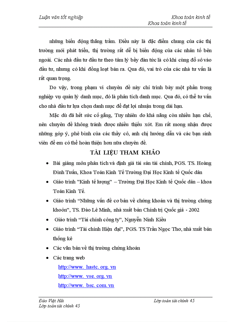 image for page Ứng dụng các công cụ toán tài chính trong phân tích danh mục đầu tư trên thị trường chứng khoán Việt Nam