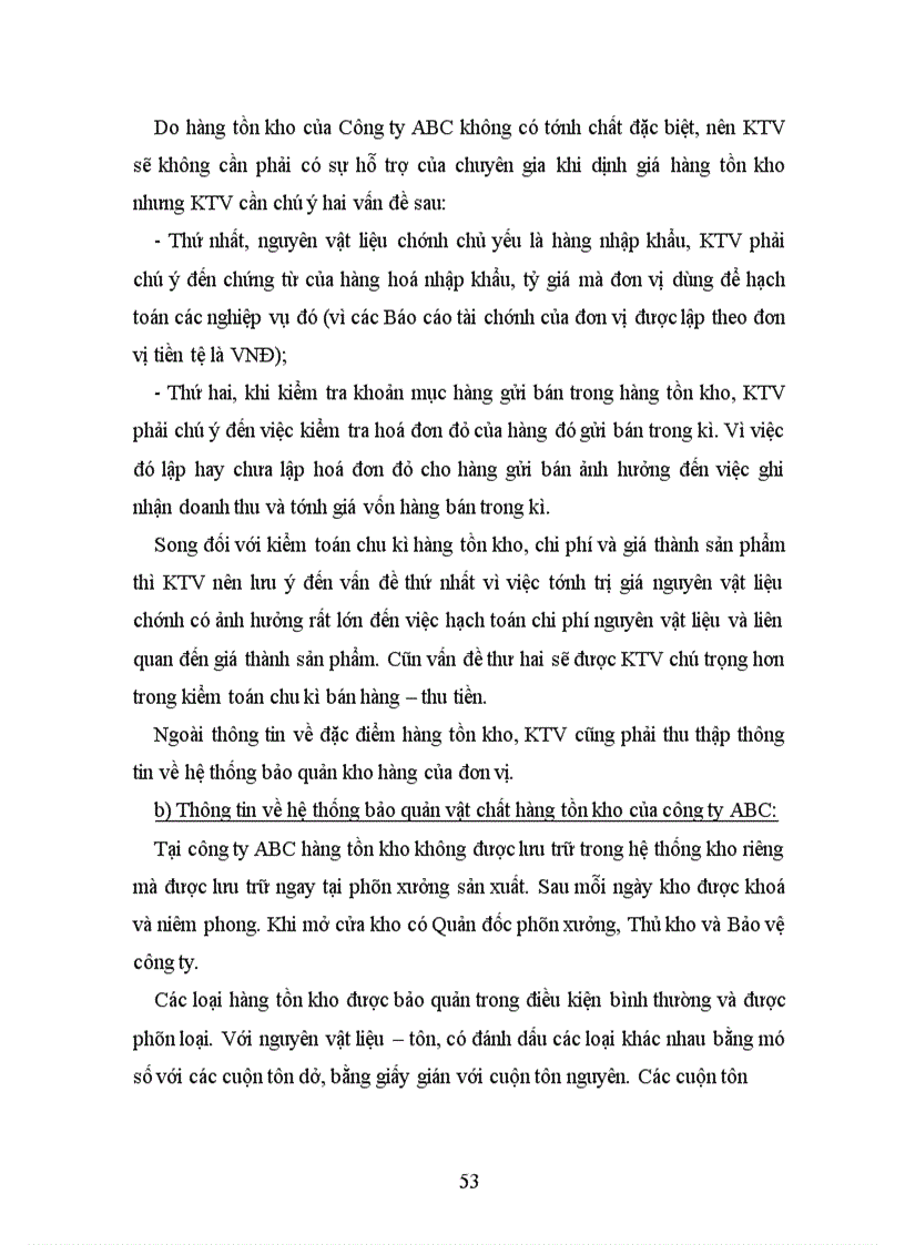 image for page Hoàn thiện quy trình kiểm toán chu kì hàng tồn kho, chi phí và giá thành sản phẩm trong kiểm toán Báo cáo tài chính tại công ty Cổ phần kiểm toán và tư vấn A&C