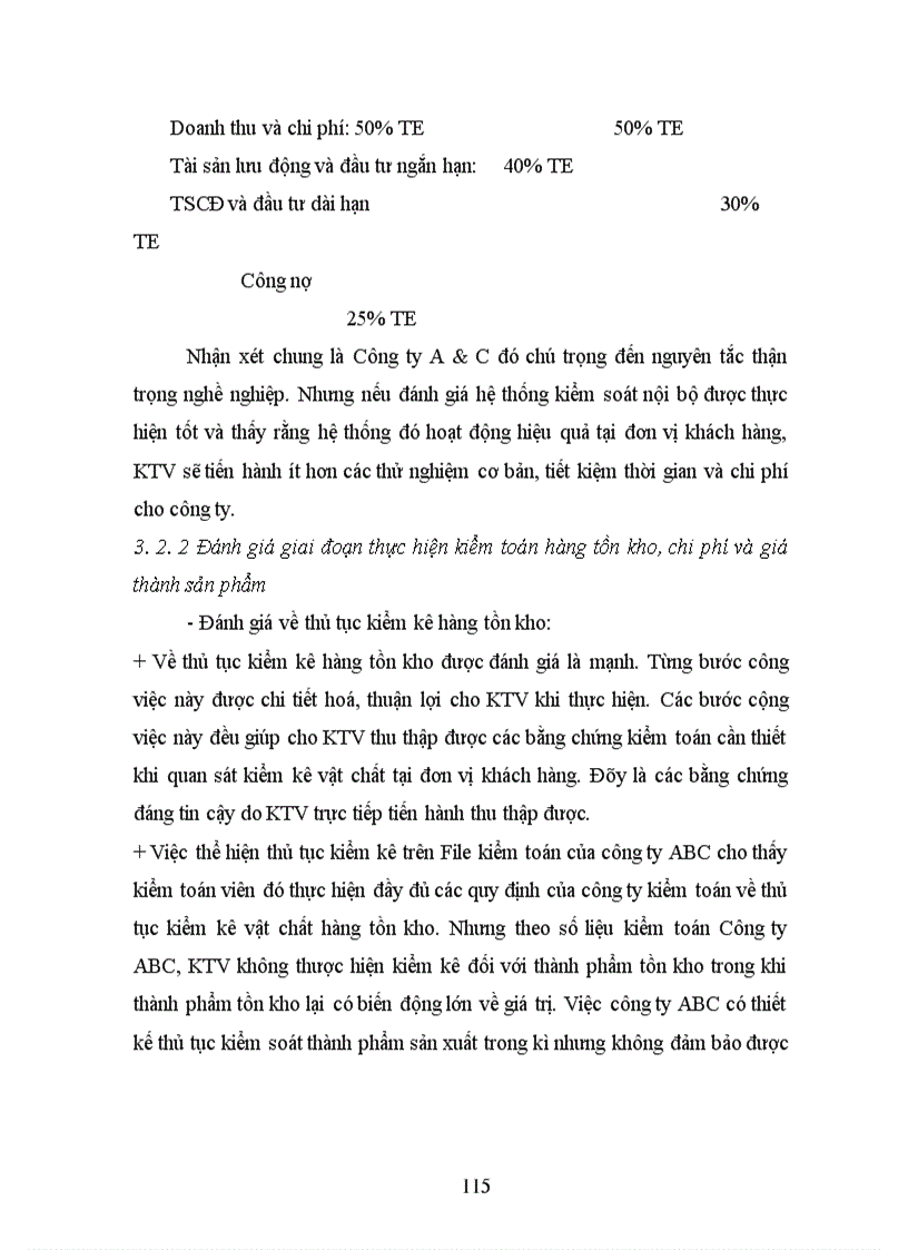 image for page Hoàn thiện quy trình kiểm toán chu kì hàng tồn kho, chi phí và giá thành sản phẩm trong kiểm toán Báo cáo tài chính tại công ty Cổ phần kiểm toán và tư vấn A&C