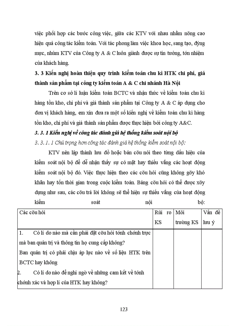 image for page Hoàn thiện quy trình kiểm toán chu kì hàng tồn kho, chi phí và giá thành sản phẩm trong kiểm toán Báo cáo tài chính tại công ty Cổ phần kiểm toán và tư vấn A&C