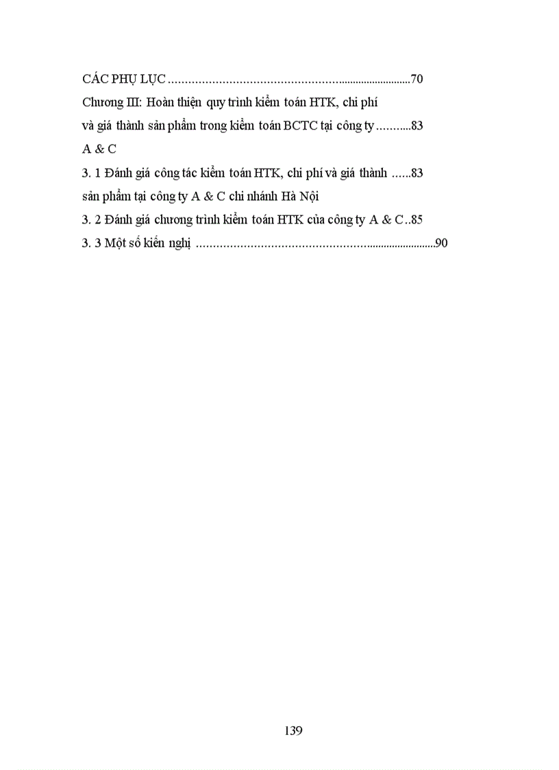image for page Hoàn thiện quy trình kiểm toán chu kì hàng tồn kho, chi phí và giá thành sản phẩm trong kiểm toán Báo cáo tài chính tại công ty Cổ phần kiểm toán và tư vấn A&C