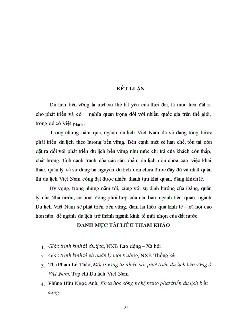 image for page Du lịch bền vững và thực trạng phát triển du lịch bền vững ở Việt Nam