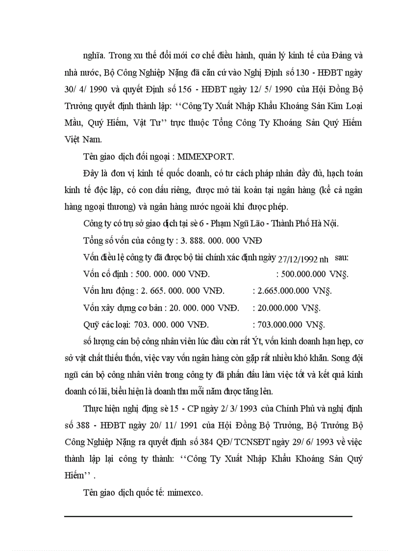 image for page Thực trạng về thị trường xnk của công ty xuất nhập khẩu khoáng sản việt nam