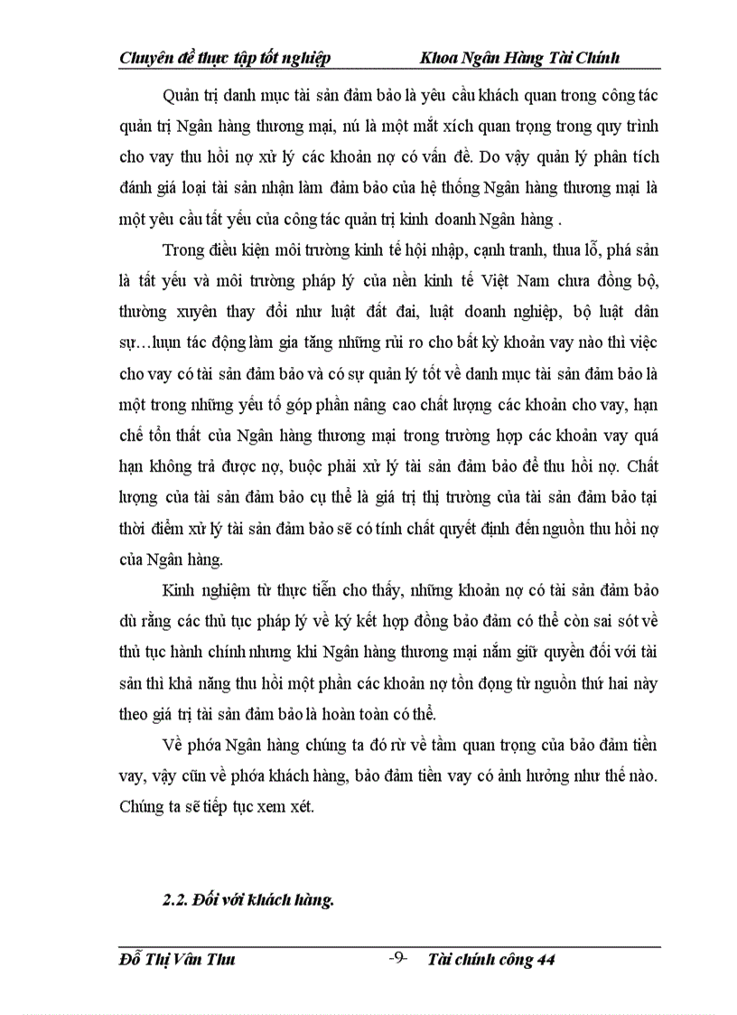 image for page Giải pháp nhằm nâng cao chất lượng hoạt động bảo đảm tiền vay tại Sở giao dịch I- Ngân hàng Đầu tư và Phát triển Việt Nam