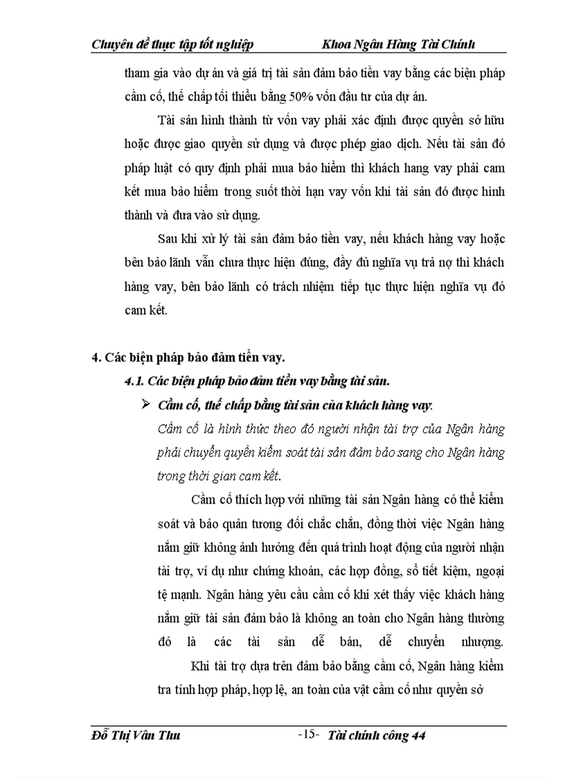 image for page Giải pháp nhằm nâng cao chất lượng hoạt động bảo đảm tiền vay tại Sở giao dịch I- Ngân hàng Đầu tư và Phát triển Việt Nam