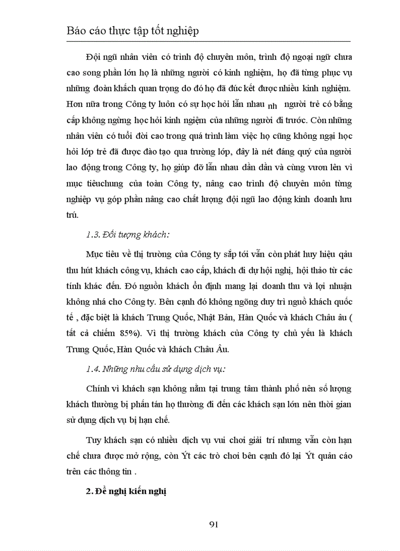 image for page Khái quát về quá trình hình thành phát triển và đặc điểm kinh doanh của khách sạn HACINCO