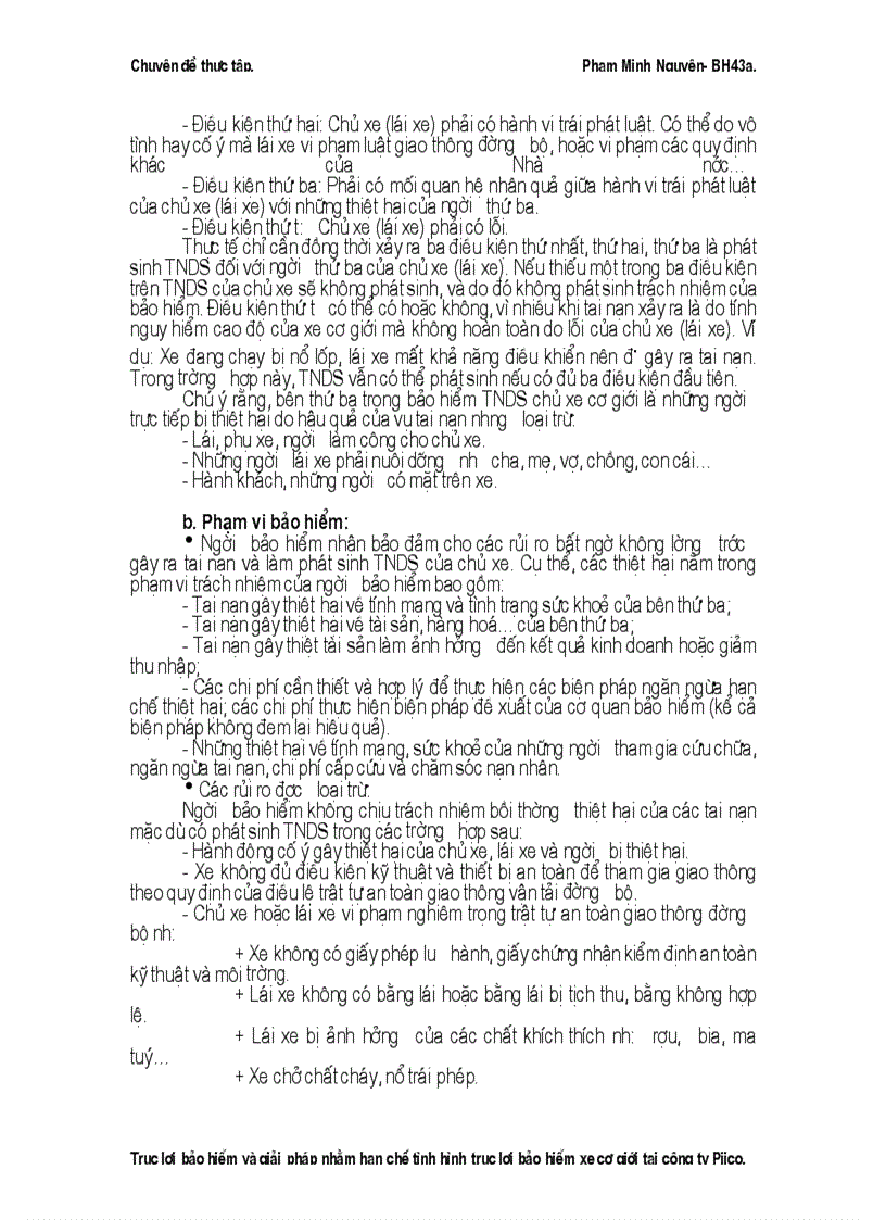 image for page Một số kiến nghị nhằm hạn chế tình hình trục lợi bảo hiểm xe cơ giới tại Công ty Pjico