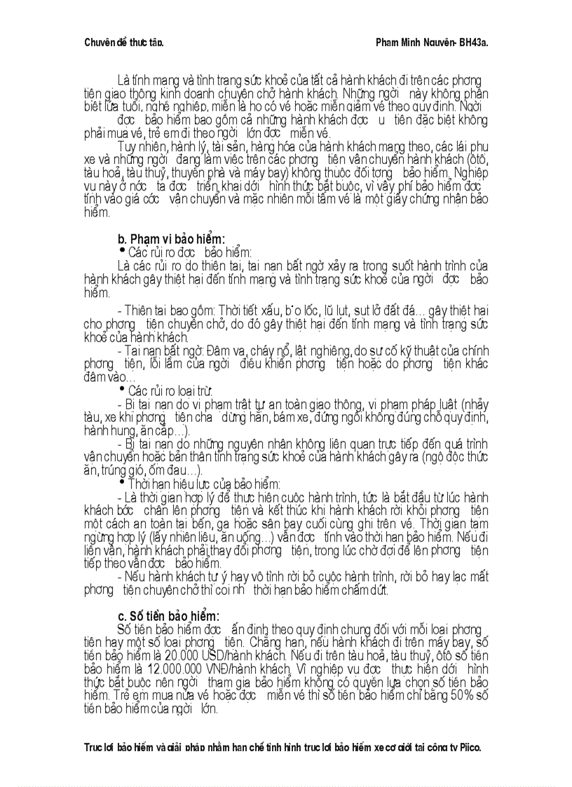 image for page Một số kiến nghị nhằm hạn chế tình hình trục lợi bảo hiểm xe cơ giới tại Công ty Pjico