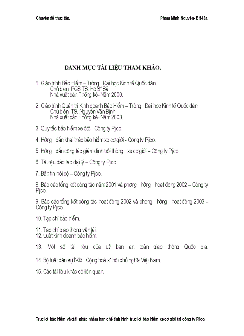 image for page Một số kiến nghị nhằm hạn chế tình hình trục lợi bảo hiểm xe cơ giới tại Công ty Pjico