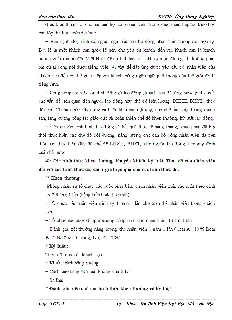 image for page Thực trạng hoạt động của khách sạn Maison D’Hanoi Hanova