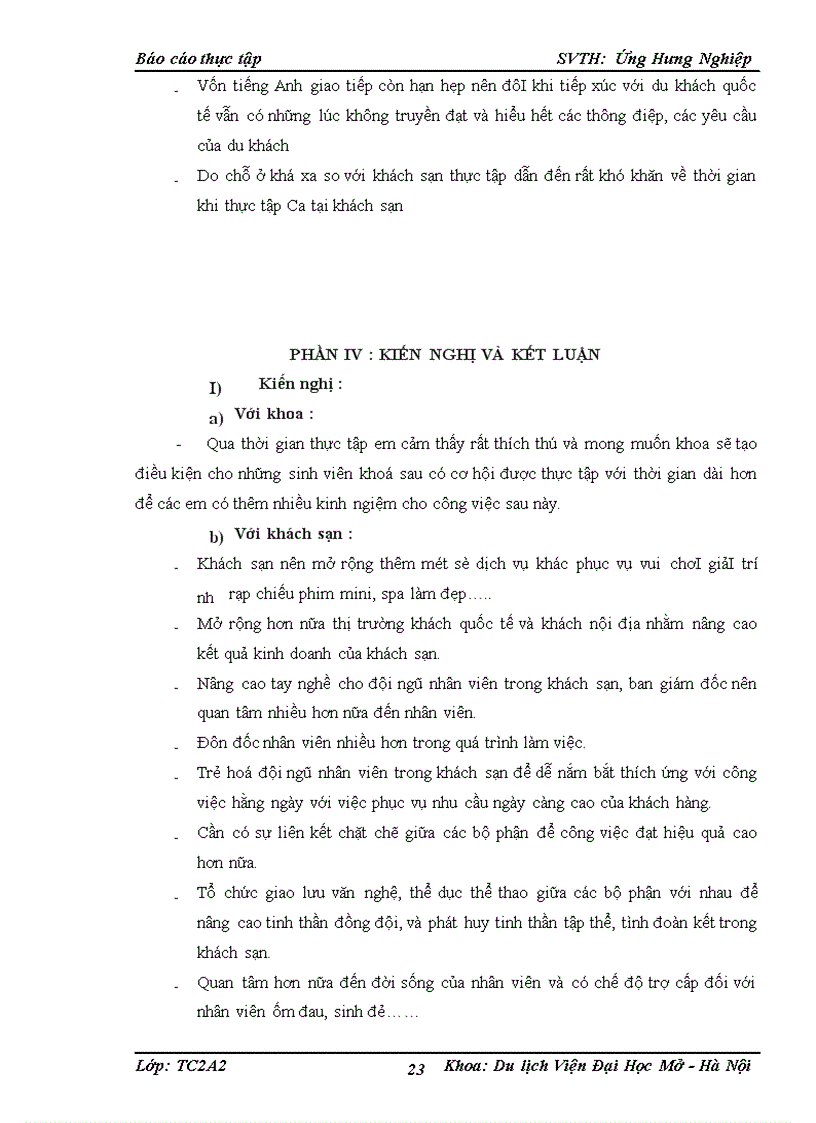 image for page Thực trạng hoạt động của khách sạn Maison D’Hanoi Hanova