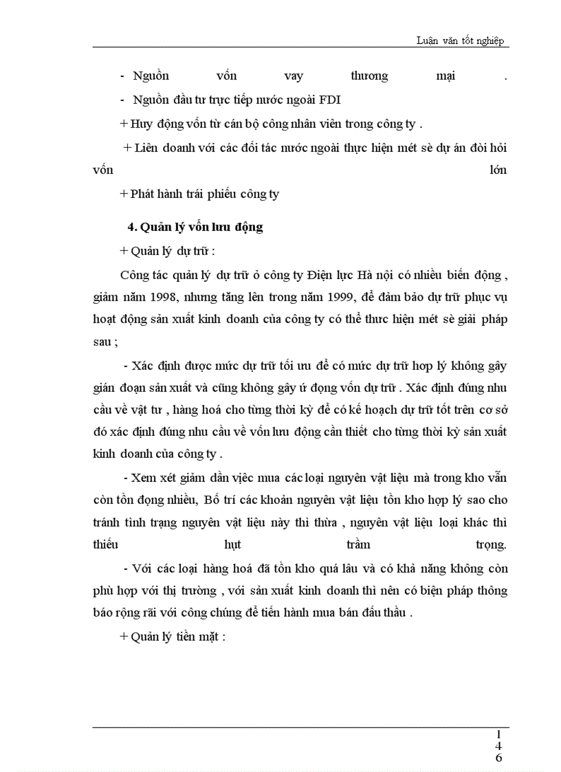 image for page Các giải pháp nhằm nâng cao chất lượng công tác phân tích tài chính tại Công ty Điện lực Hà nội