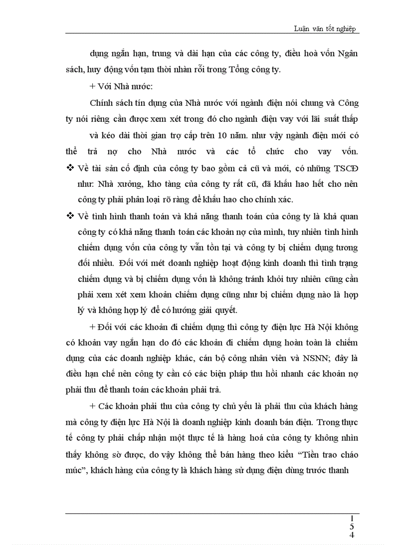 image for page Các giải pháp nhằm nâng cao chất lượng công tác phân tích tài chính tại Công ty Điện lực Hà nội