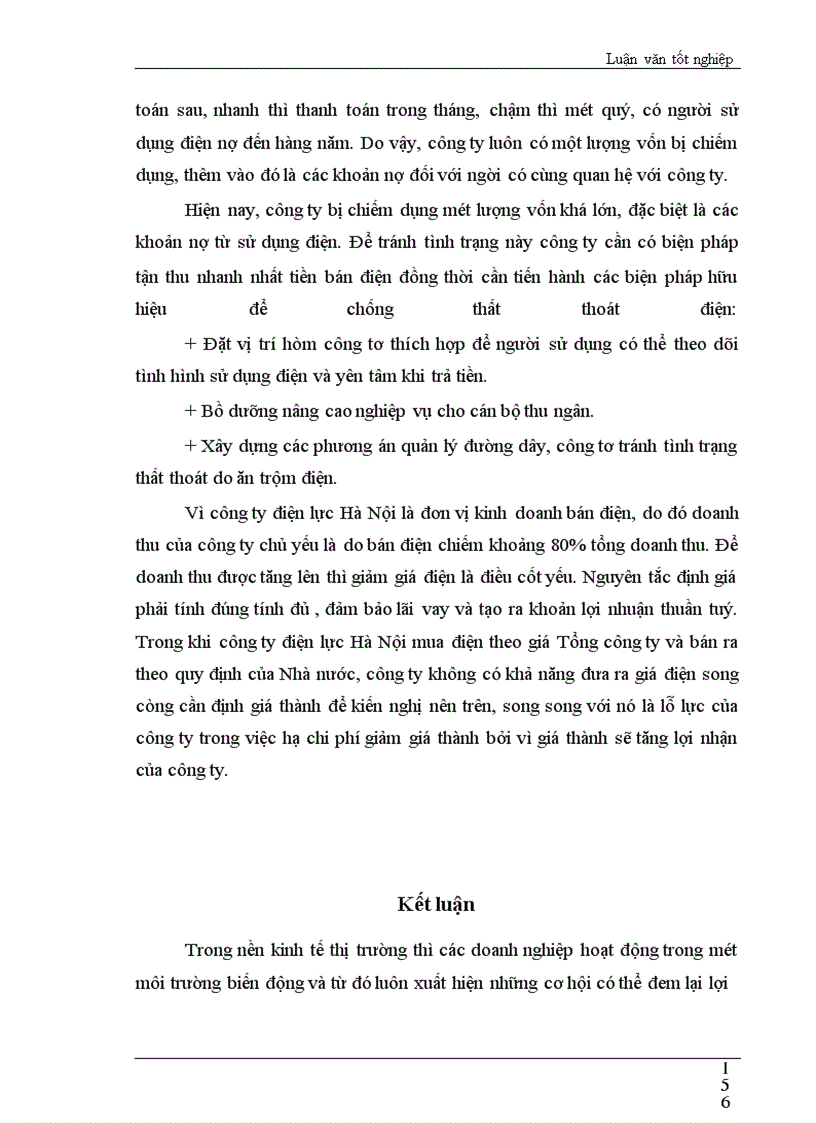 image for page Các giải pháp nhằm nâng cao chất lượng công tác phân tích tài chính tại Công ty Điện lực Hà nội