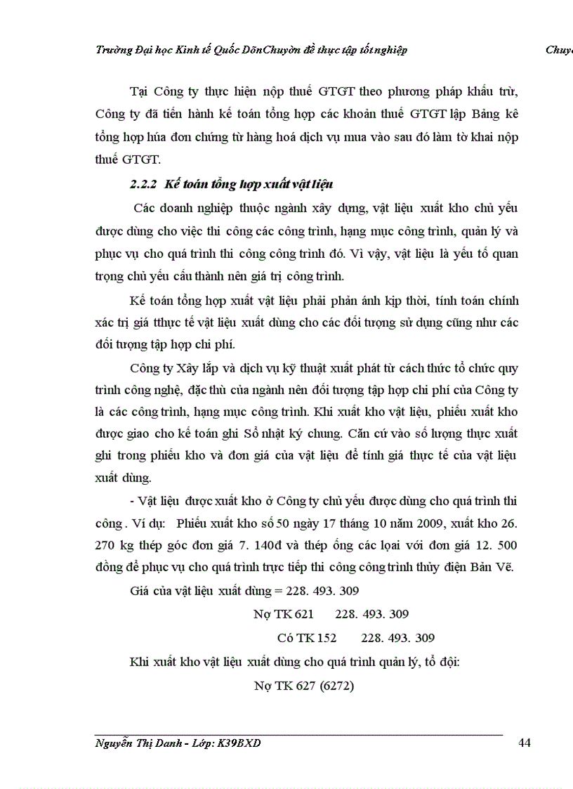 image for page Tổ chức kế toán nguyên liệu, vật liệu ở Công ty Xây lắp và dịch vụ kỹ thuật