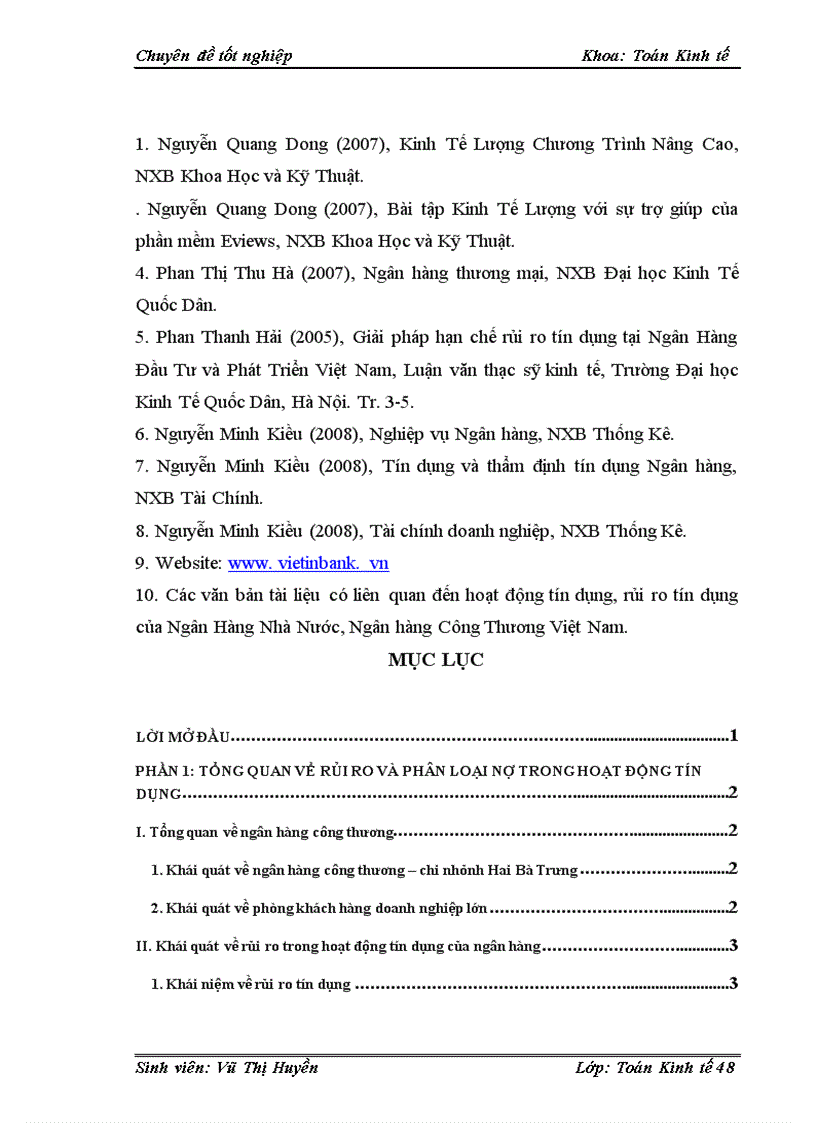 image for page Ứng dụng mô hình Logit xếp hạng và phân loại với tín dụng khách hàng doanh nghiệp lớn tại ngân hàng công thương – chi nhánh Hai Bà Trưng