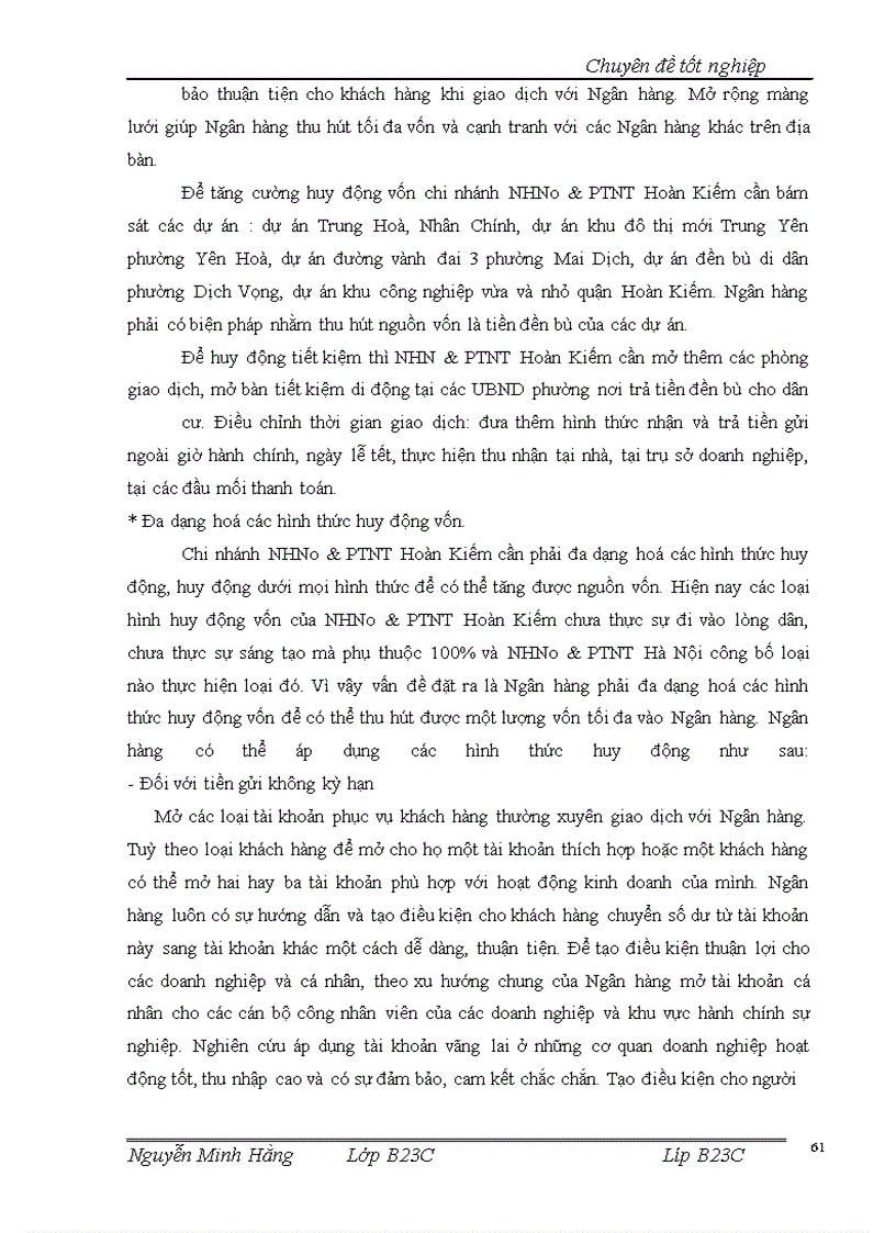 image for page Giải pháp tăng cường huy động vốn tại Chi nhánh Ngân hàng nông nghiệp và phát triển nông thôn Hoàn Kiếm