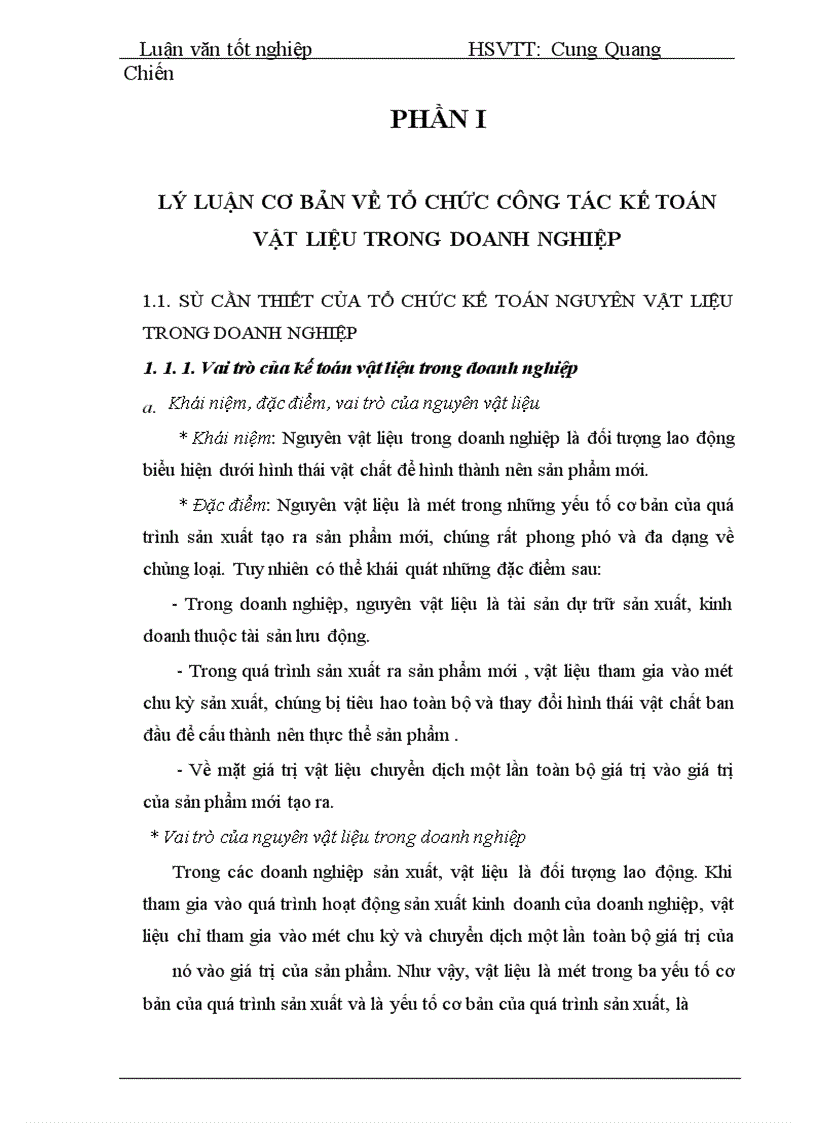 image for page Thực tế công tác kế toán nguyên liệu vật liệu và công cụ dụng cụ tại công ty TNHH SX&DV Thương Mại Hoàng Gia.