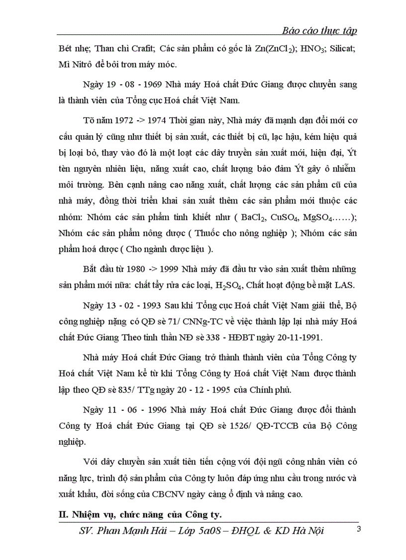 image for page Báo cáo thực tập tại Công ty Hoá chất Đức Giang