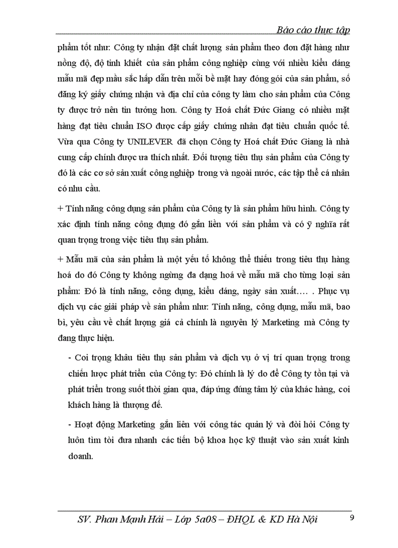 image for page Báo cáo thực tập tại Công ty Hoá chất Đức Giang