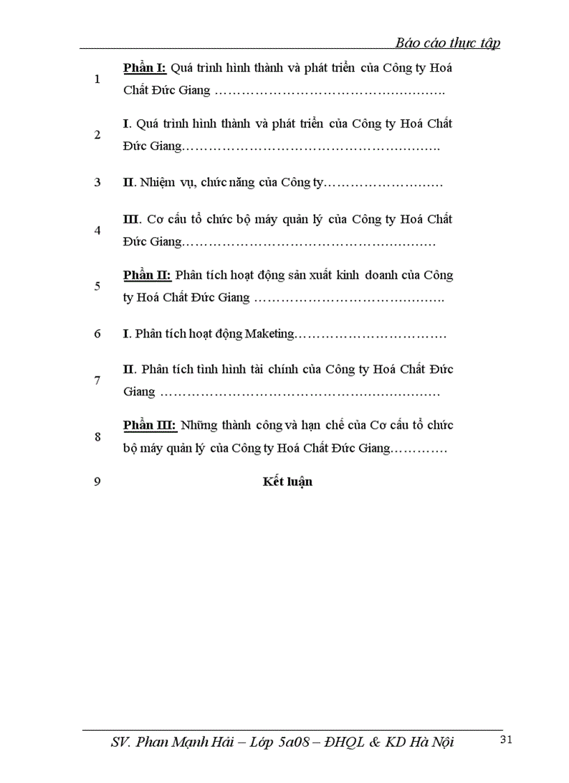 image for page Báo cáo thực tập tại Công ty Hoá chất Đức Giang