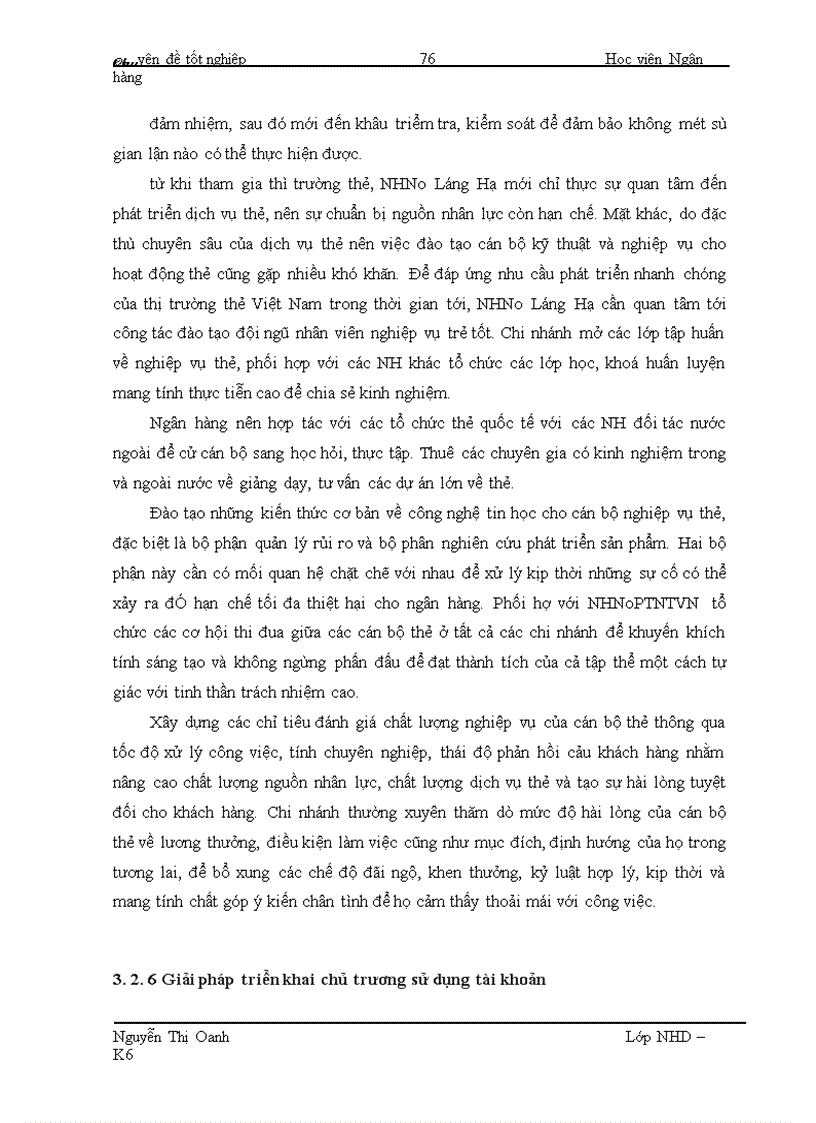 image for page Giảỉ pháp thúc đẩy nghiệp vụ phát hành và thanh toán thẻ tại NHNo&PTNT Láng Hạ