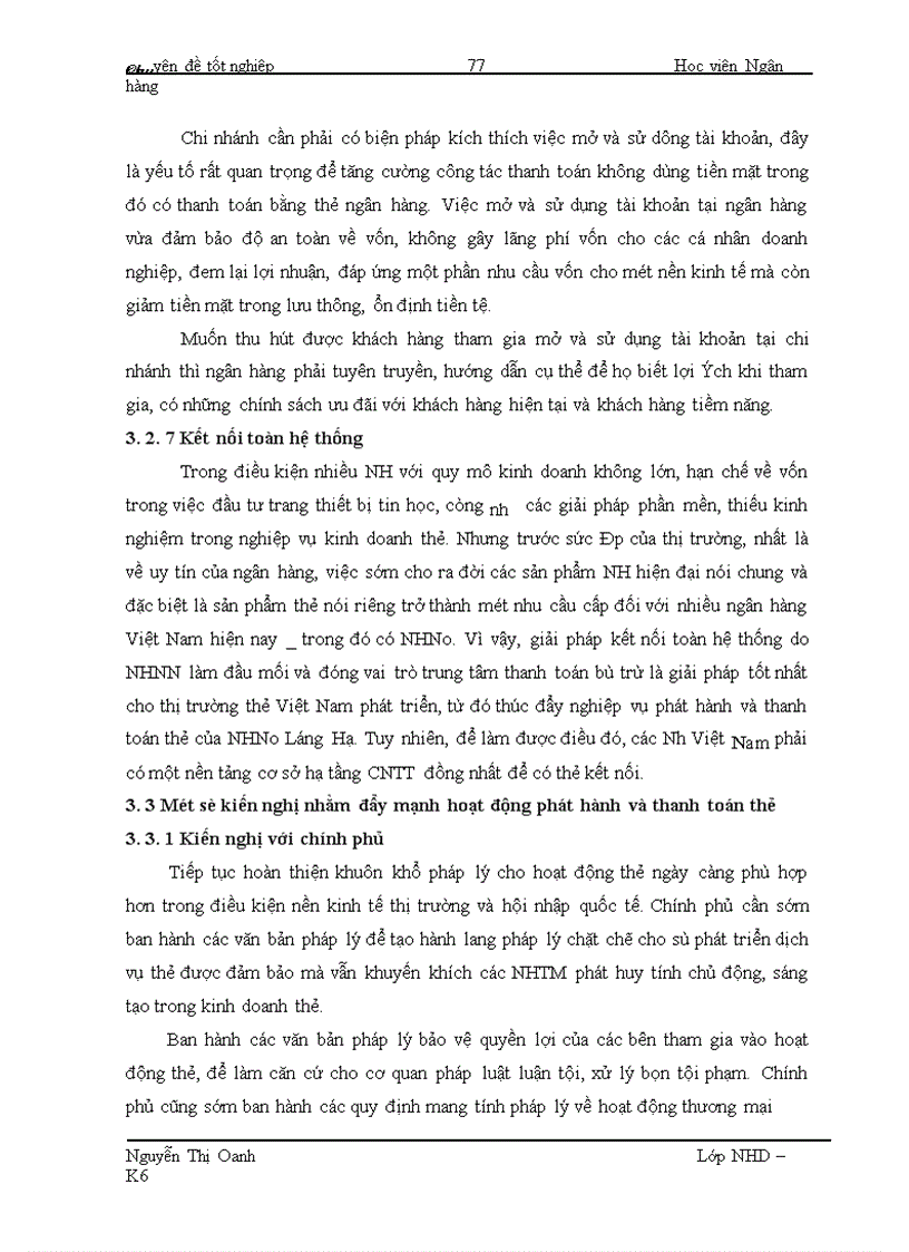 image for page Giảỉ pháp thúc đẩy nghiệp vụ phát hành và thanh toán thẻ tại NHNo&PTNT Láng Hạ