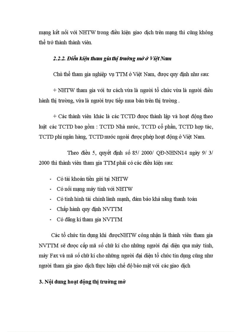 image for page Thực trạng hoạt động thị trường mở ở việt nam hiện nay