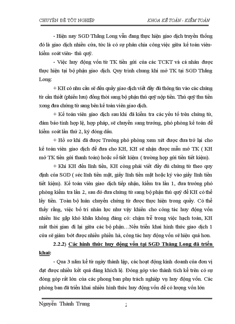image for page Thực trạng và giải pháp nhằm nâng cao hiệu quả nghiệp vụ huy động vốn tại sở giao dịch-thăng long Nhtm cp nam á