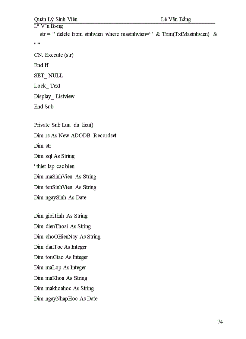 image for page Quản lý sinh viên