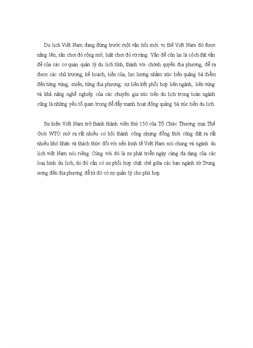 image for page Tình hình du lịch và một số loại hình du lịch chủ yếu đang phát triển ở nước ta hiện nay