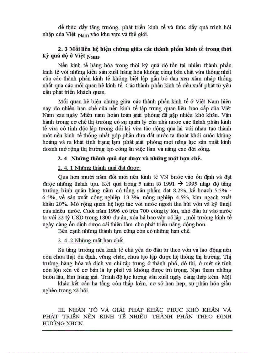 image for page Vấn đề phát triển nền kinh tế hàng hoá nhiều thành phần theo định hướng XHCN.