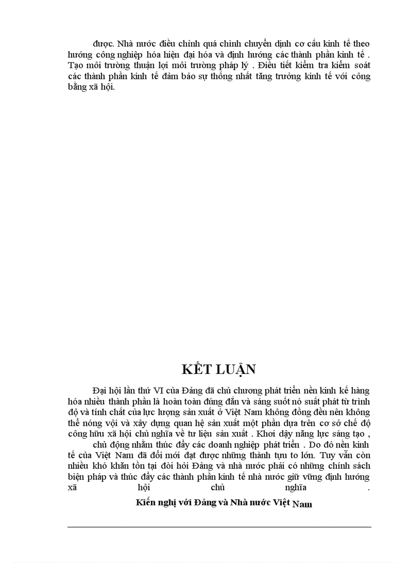 image for page Vấn đề phát triển nền kinh tế hàng hoá nhiều thành phần theo định hướng XHCN.