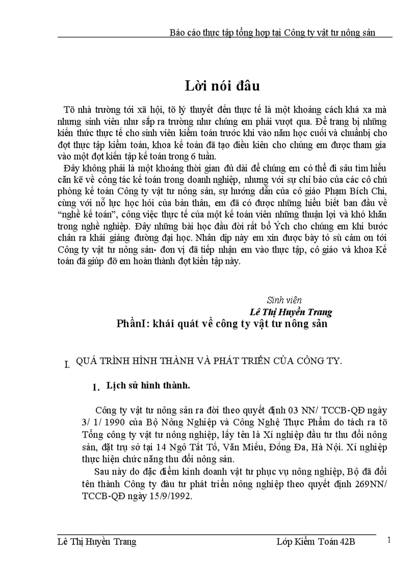 image for page Thực tập tổng hợp tại Công ty vật tư nông sản