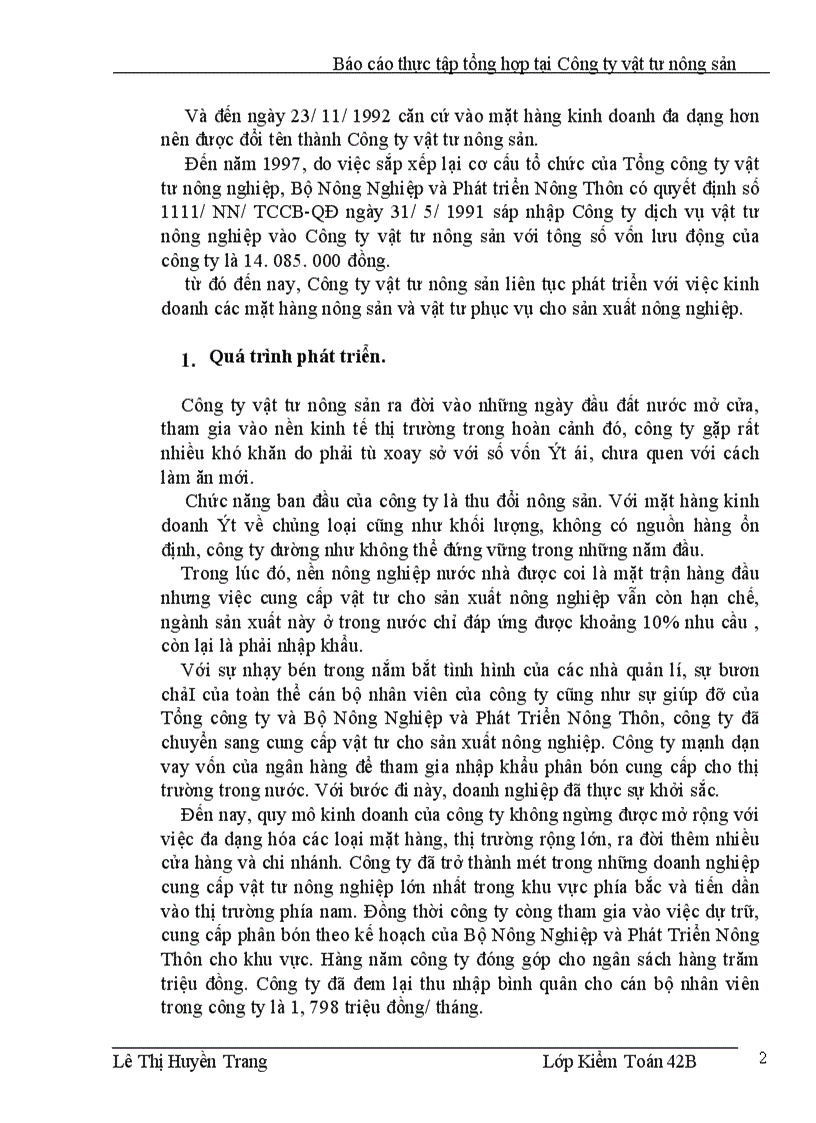 image for page Thực tập tổng hợp tại Công ty vật tư nông sản