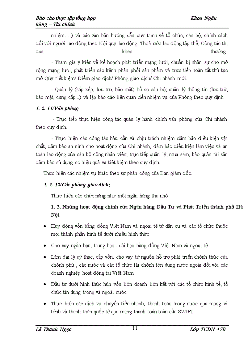 image for page Tình hình hoạt động của chi nhánh ngân hàng đầu tư và phát triển những năm gần đây