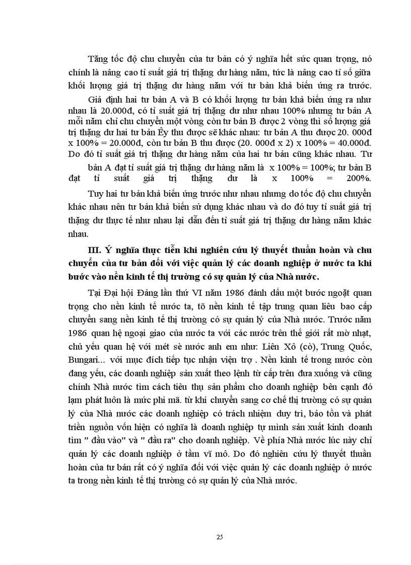 image for page Quá trình tuần hoàn và chu chuyển của tư bản