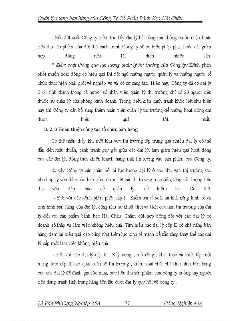 image for page Quản lý mạng bán hàng của Công Ty Cổ Phần bánh Kẹo Hải Châu