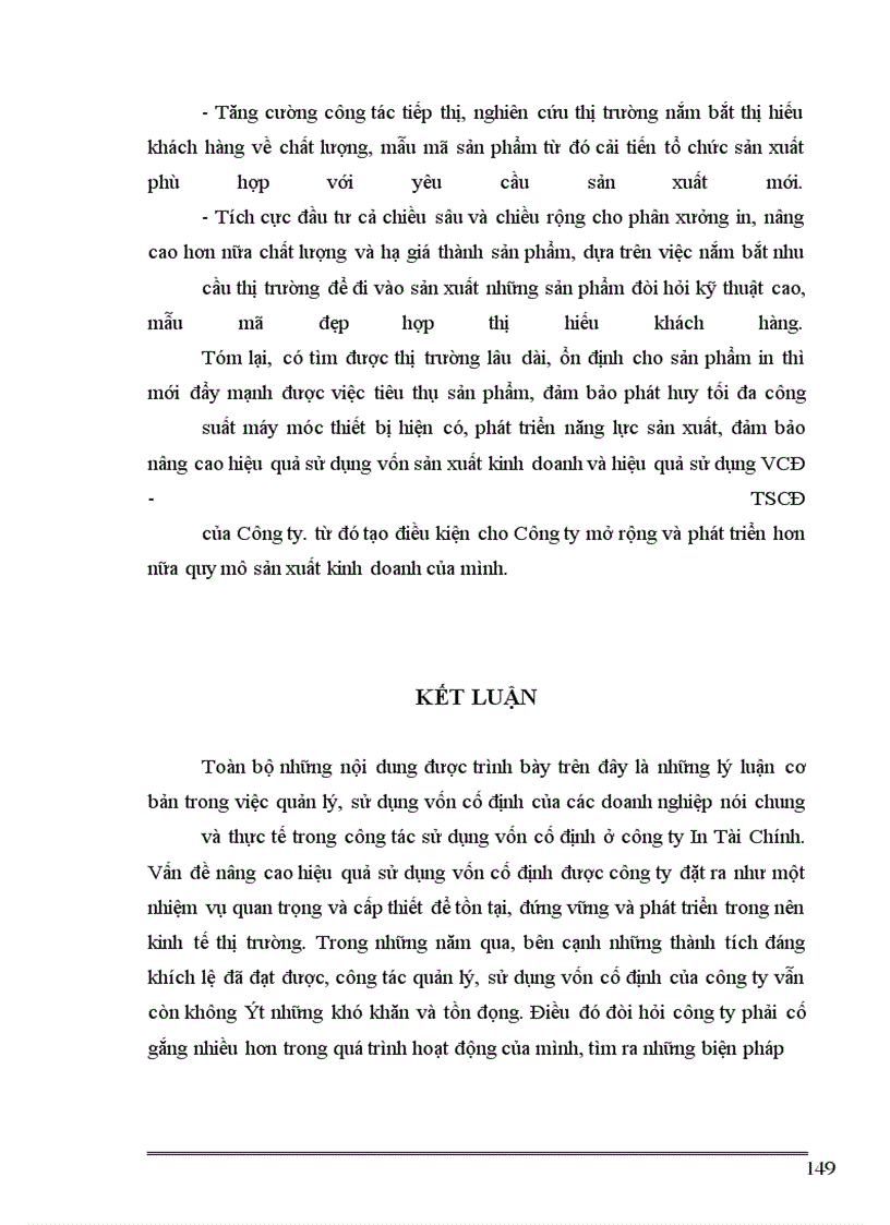 image for page Những phương hướng và biện pháp nâng cao hiệu quả sử dụng vốn cố định ở Công ty In tài chính