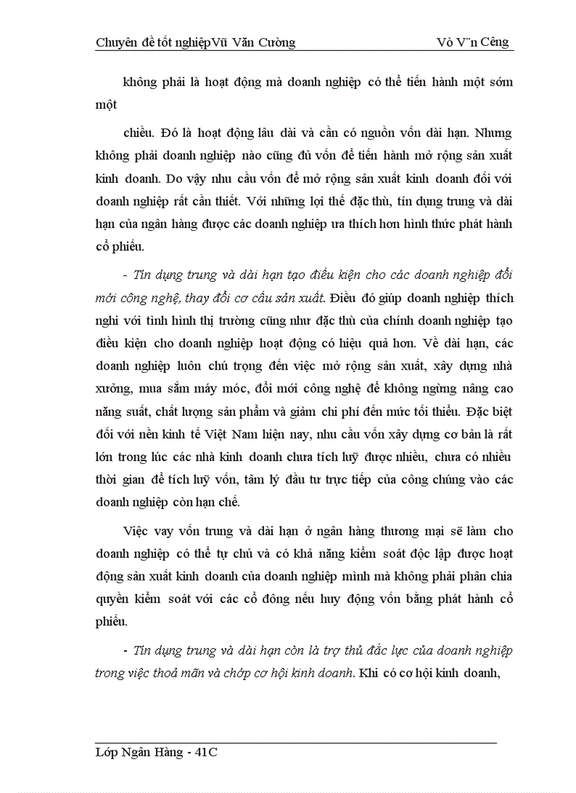 image for page Giải pháp nâng cao chất lượng tín dụng trung và dài hạn tại Ngân Hàng Nông nghiệp và Phát triển nông thôn Hà Nội