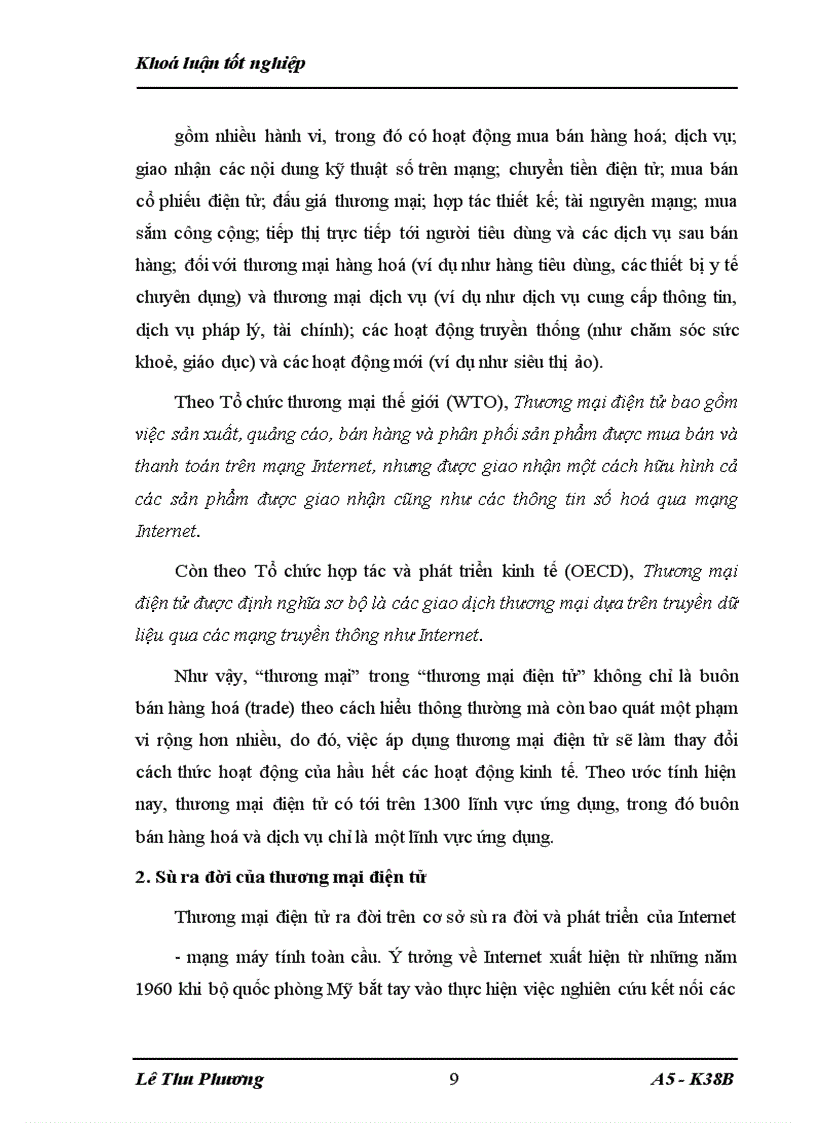 Thương mại điện tử và thực trạng ứng dụng thương mại điện tử trong doanh nghiệp vừa và nhỏ ở Việt Nam