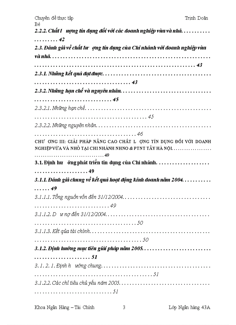 image for page Giải pháp nâng cao chất lượng tín dụng đối với các doanh nghiệp vừa và nhỏ tại Chi nhánh Ngân Hàng Nông nghiệp và Phát triển nông thôn Tây Hà Nội