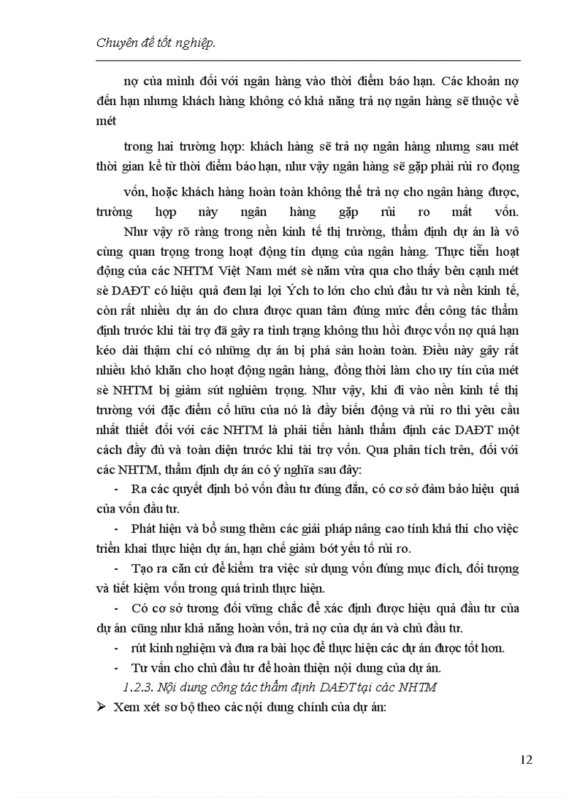 image for page Một số giải pháp nâng cao chất lượng công tác thẩm định dự án đầu tư tại chi nhánh ngân hàng Công Thương Đống Đa