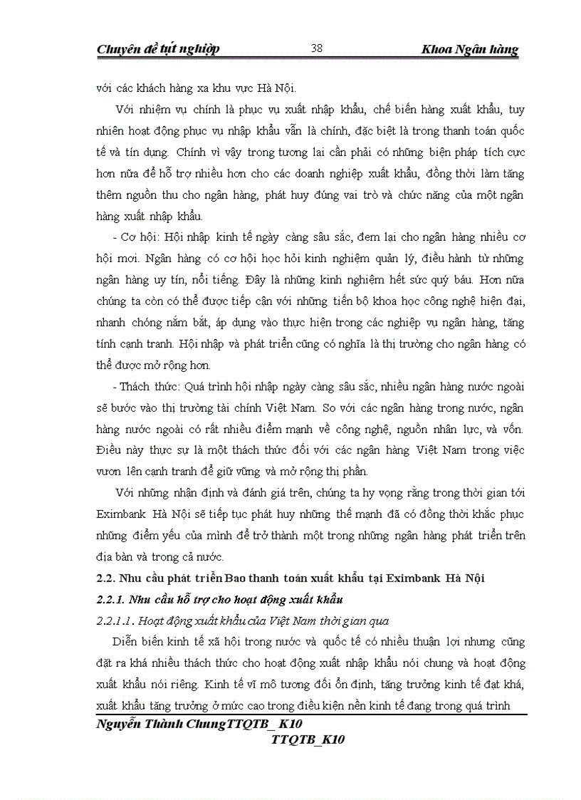 image for page Phát triển nghiệp vụ bao thanh toán xuất khẩu tại ngân hàng thương mại cổ phần xuất nhập khẩu Việt Nam - chi nhánh Eximbank Hà Nội