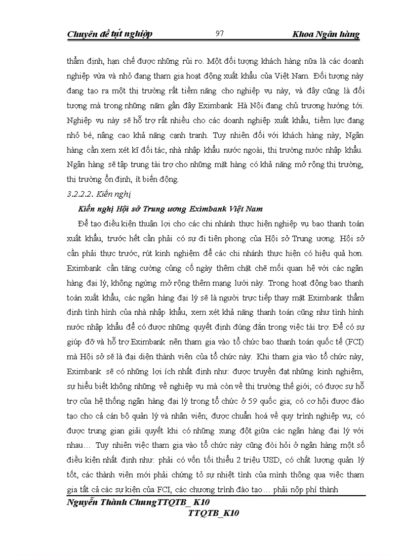 image for page Phát triển nghiệp vụ bao thanh toán xuất khẩu tại ngân hàng thương mại cổ phần xuất nhập khẩu Việt Nam - chi nhánh Eximbank Hà Nội