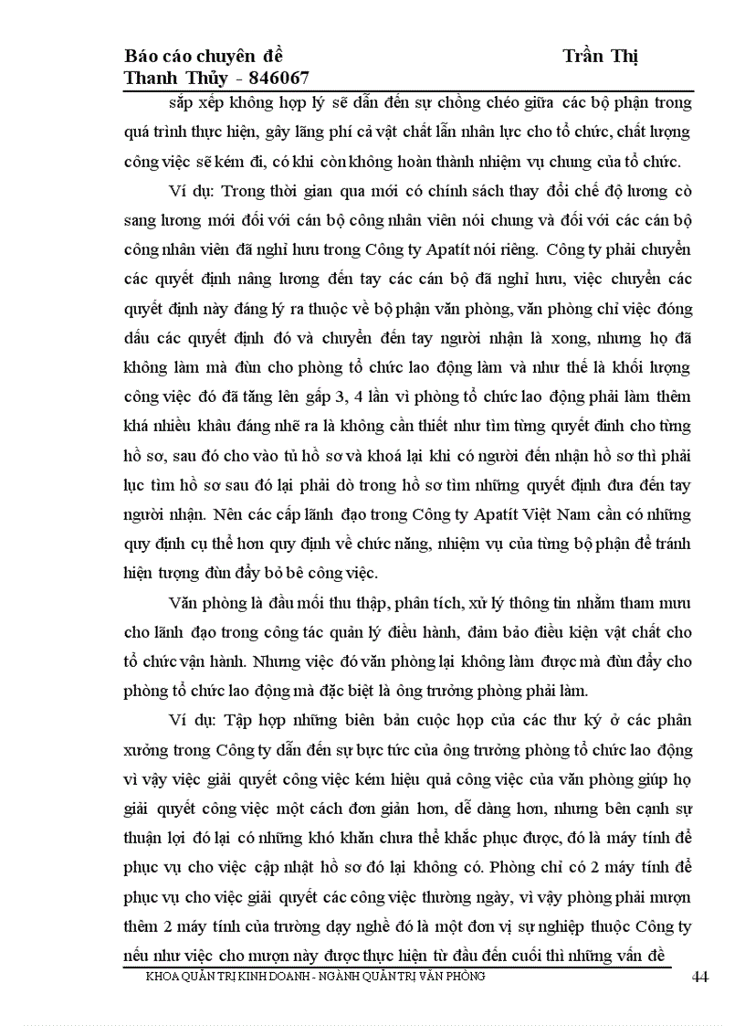 image for page Một số ý kiến nhằm nâng cao chất lượng công tác văn phòng ở Công ty Apatít Việt Nam