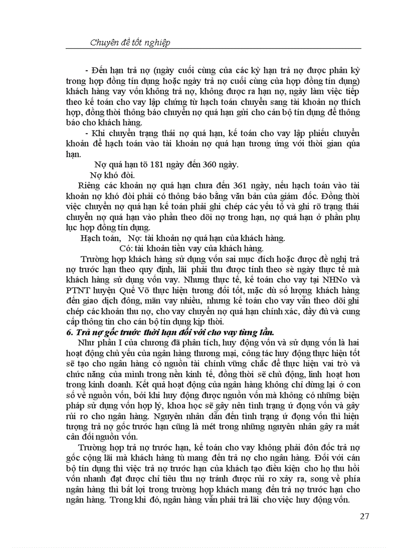 image for page Một số giải pháp nhằm nâng cao hiệu quả công tác kế toán cho vay tại Ngân Hàng Nông nghiệp và Phát triển nông thôn huyện Quế Võ
