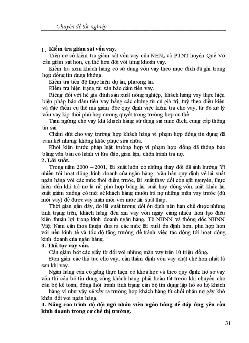 image for page Một số giải pháp nhằm nâng cao hiệu quả công tác kế toán cho vay tại Ngân Hàng Nông nghiệp và Phát triển nông thôn huyện Quế Võ
