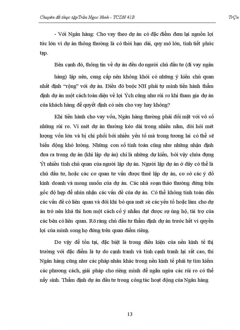 image for page Thẩm định dự án đầu tư của ngân hàng thương mại