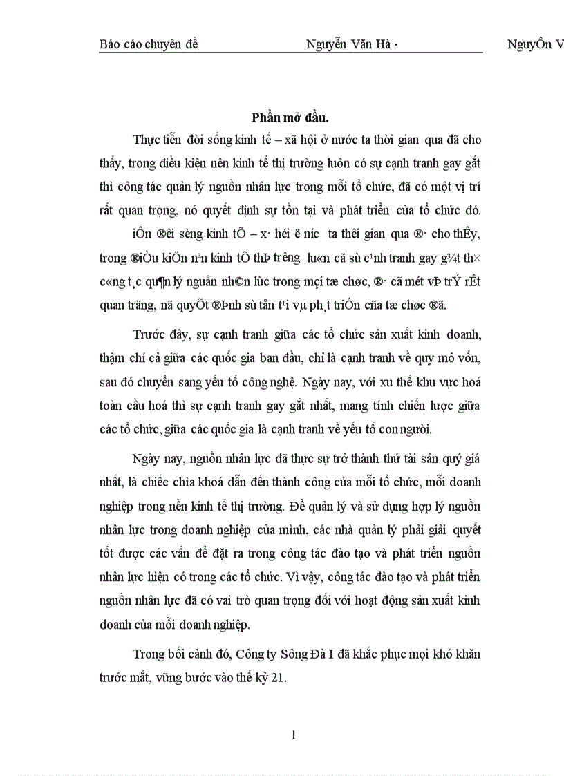 image for page Nâng cao hiệu quả công tác đào tạo và phát triển nguồn nhân lực tại Công ty Sông Đà I